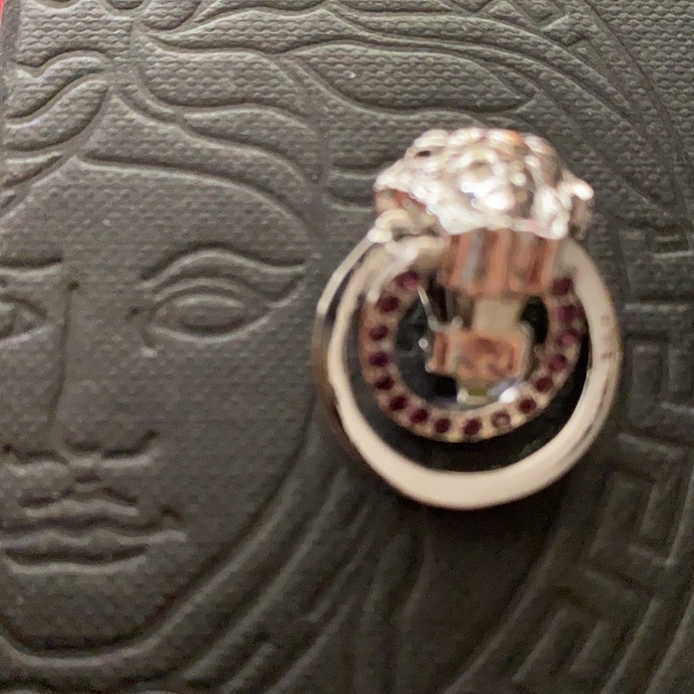 Versace Rhinestone Earrings - Picture 3 of 8
